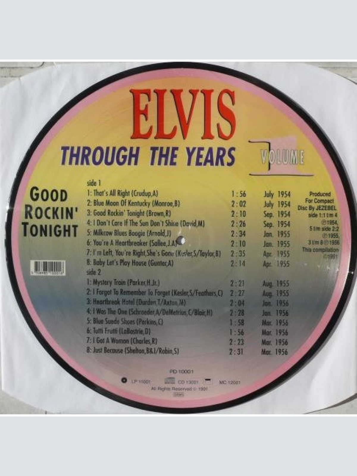 Vinyl / Elvis Presley - Through The Years Volume 1
