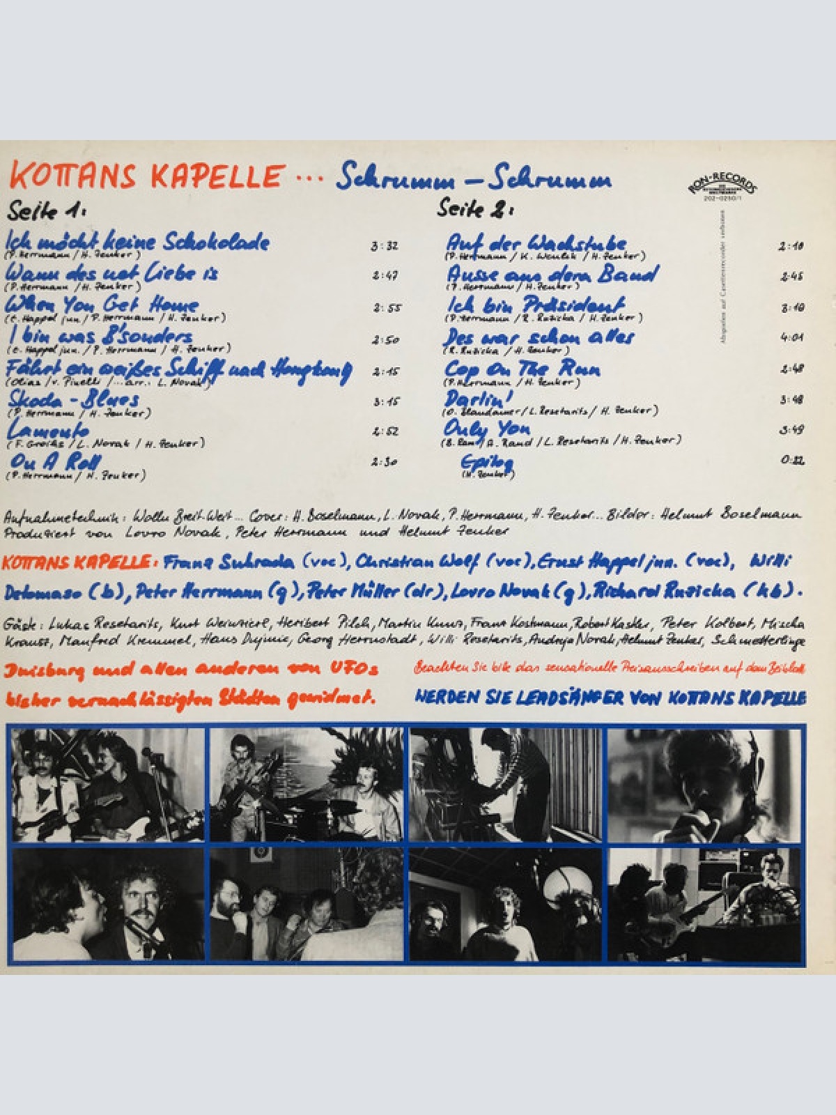 Vinyl / Kottans Kapelle* - Schrumm-Schrumm