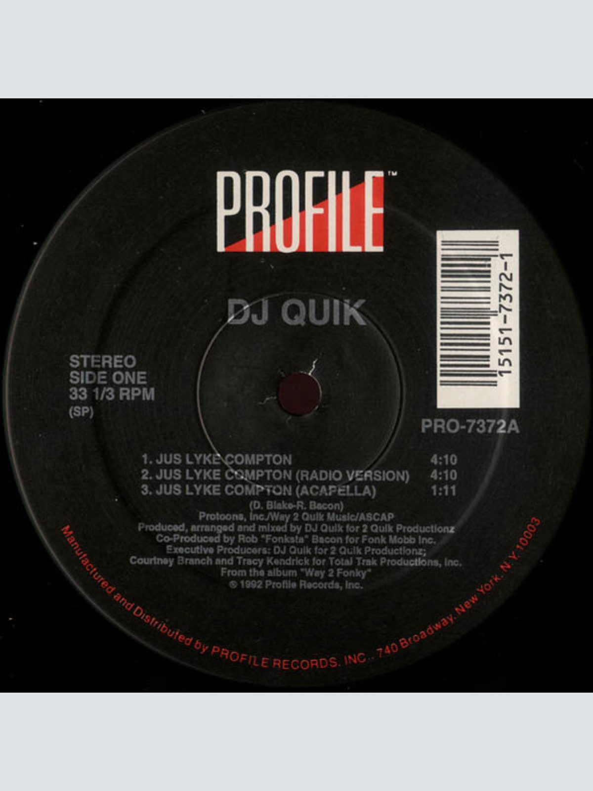 Vinyl / DJ Quik - Jus Lyke Compton