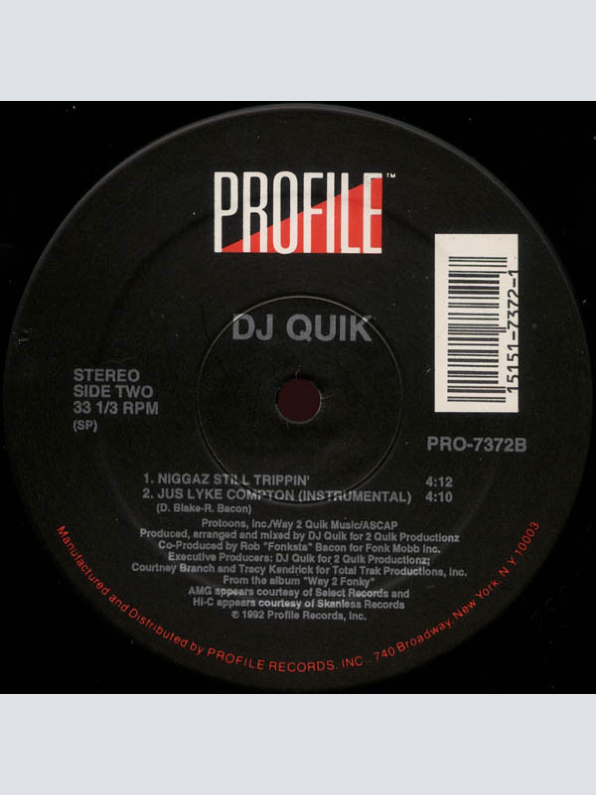 Vinyl / DJ Quik - Jus Lyke Compton