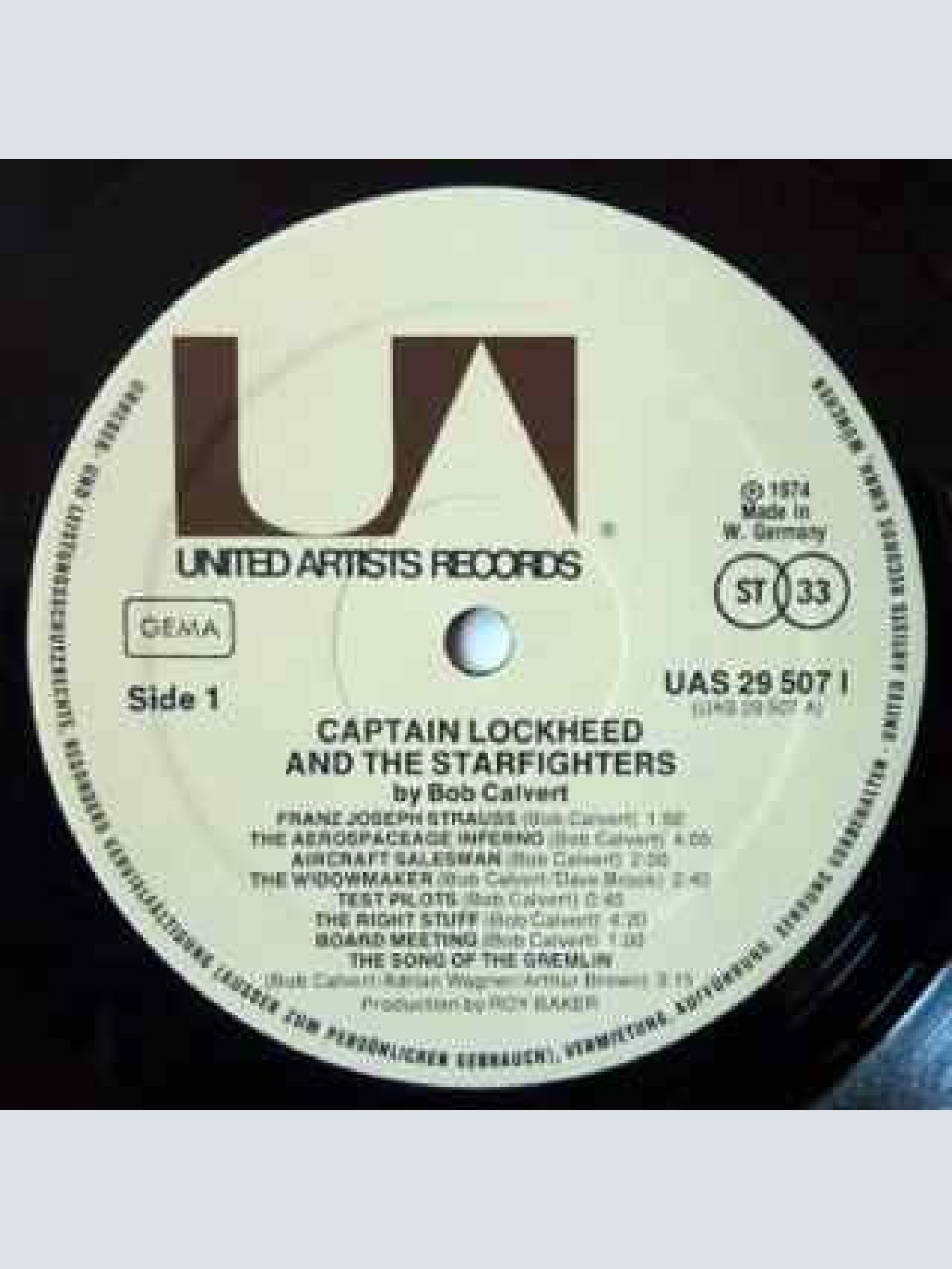 Vinyl / Robert Calvert - Captain Lockheed And The Starfighters