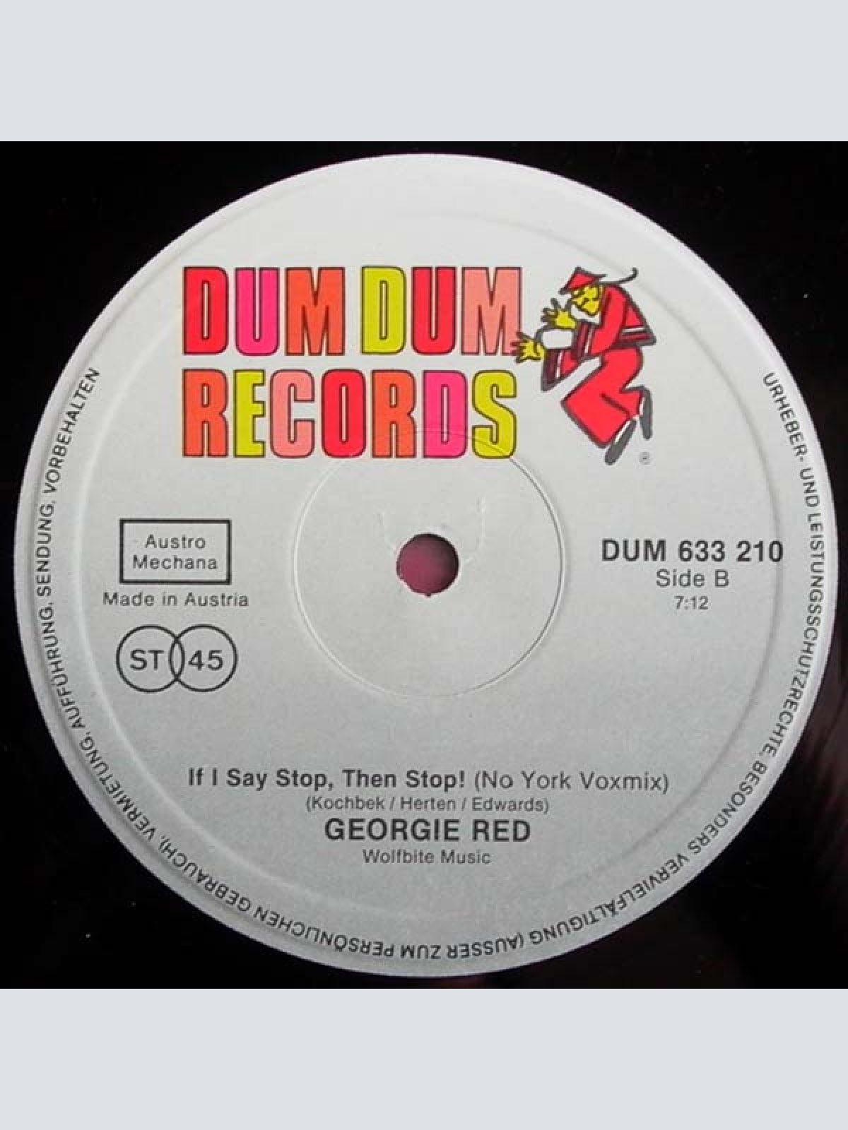 Vinyl / Georgie Red - If I Say Stop, Then Stop!