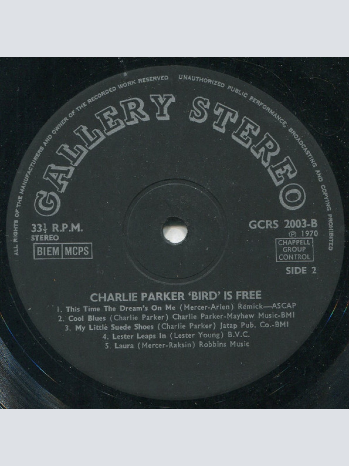 Vinyl / Charlie Parker - Bird Is Free