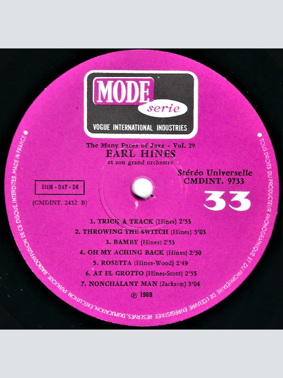 Vinyl / Earl Hines Et Son Grand Orchestre* - The Many Faces Of Jazz Vol.29