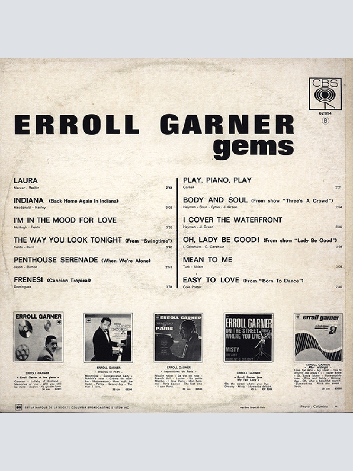 Vinyl / Erroll Garner - Gems