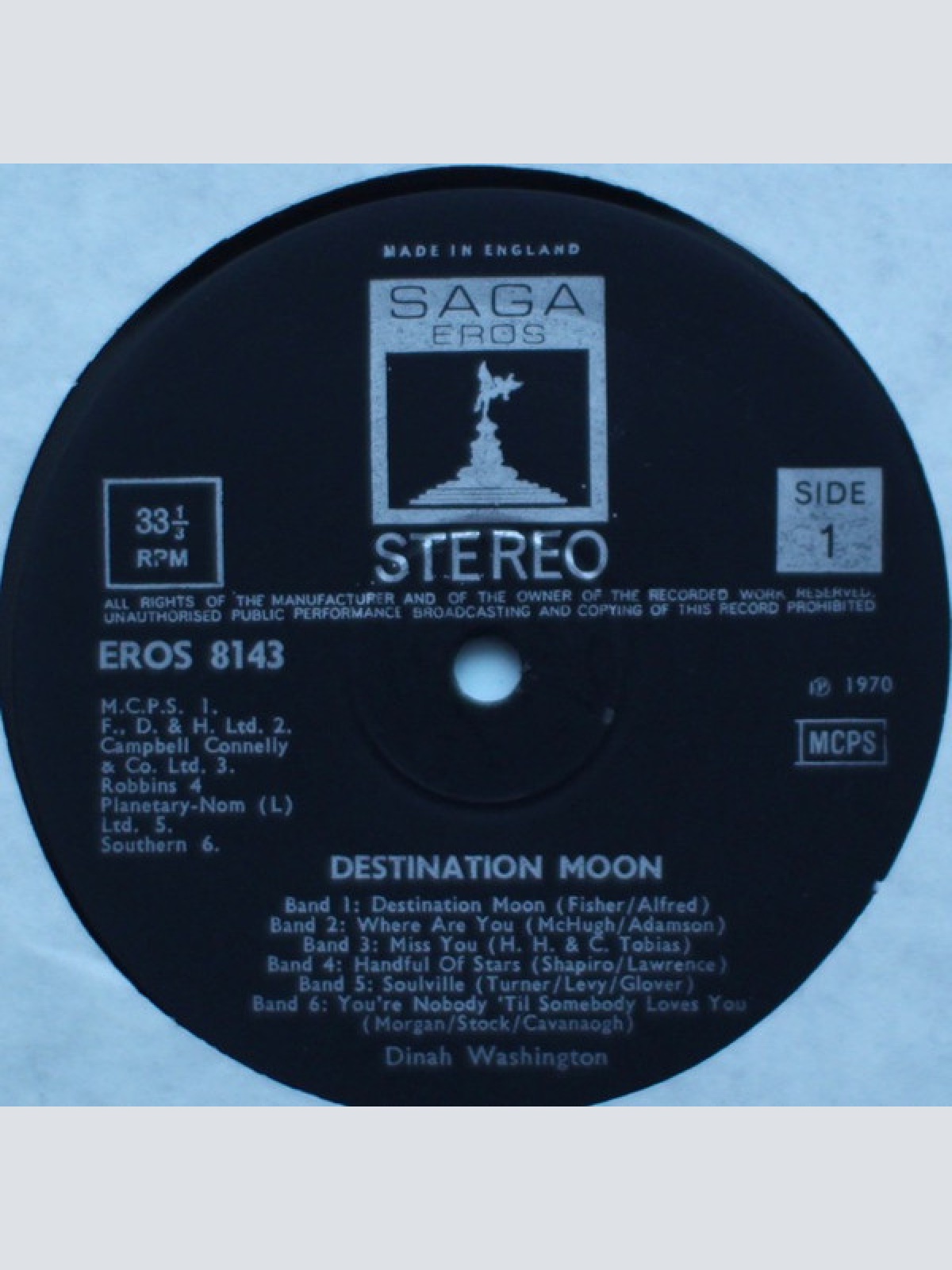 Vinyl / Dinah Washington - Destination Moon