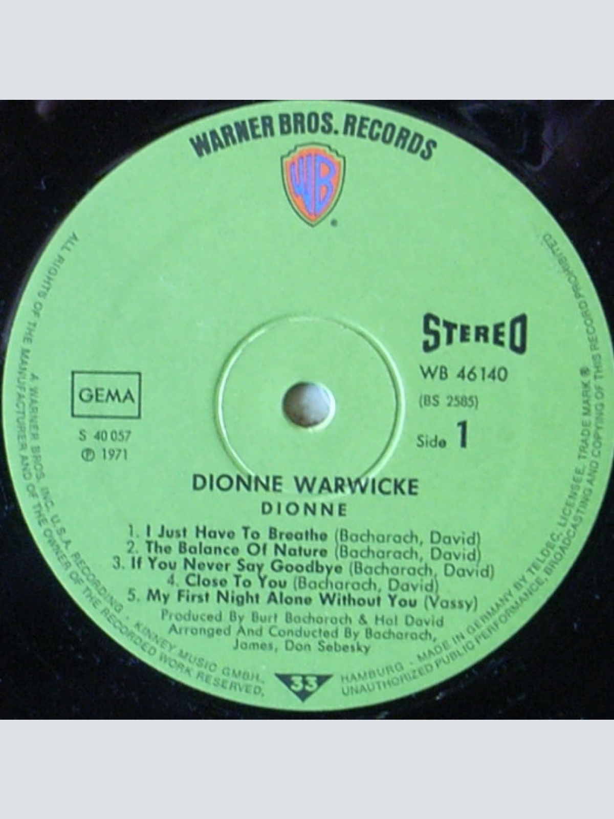 Vinyl / Dionne Warwicke* - Dionne