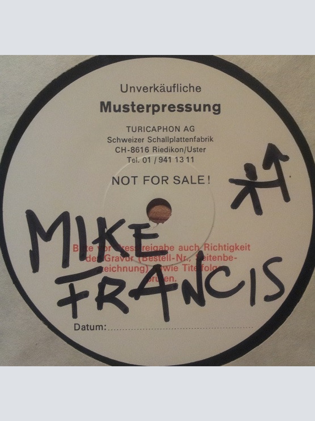 Vinyl / Mike Francis - Dreams Of A Lifetime