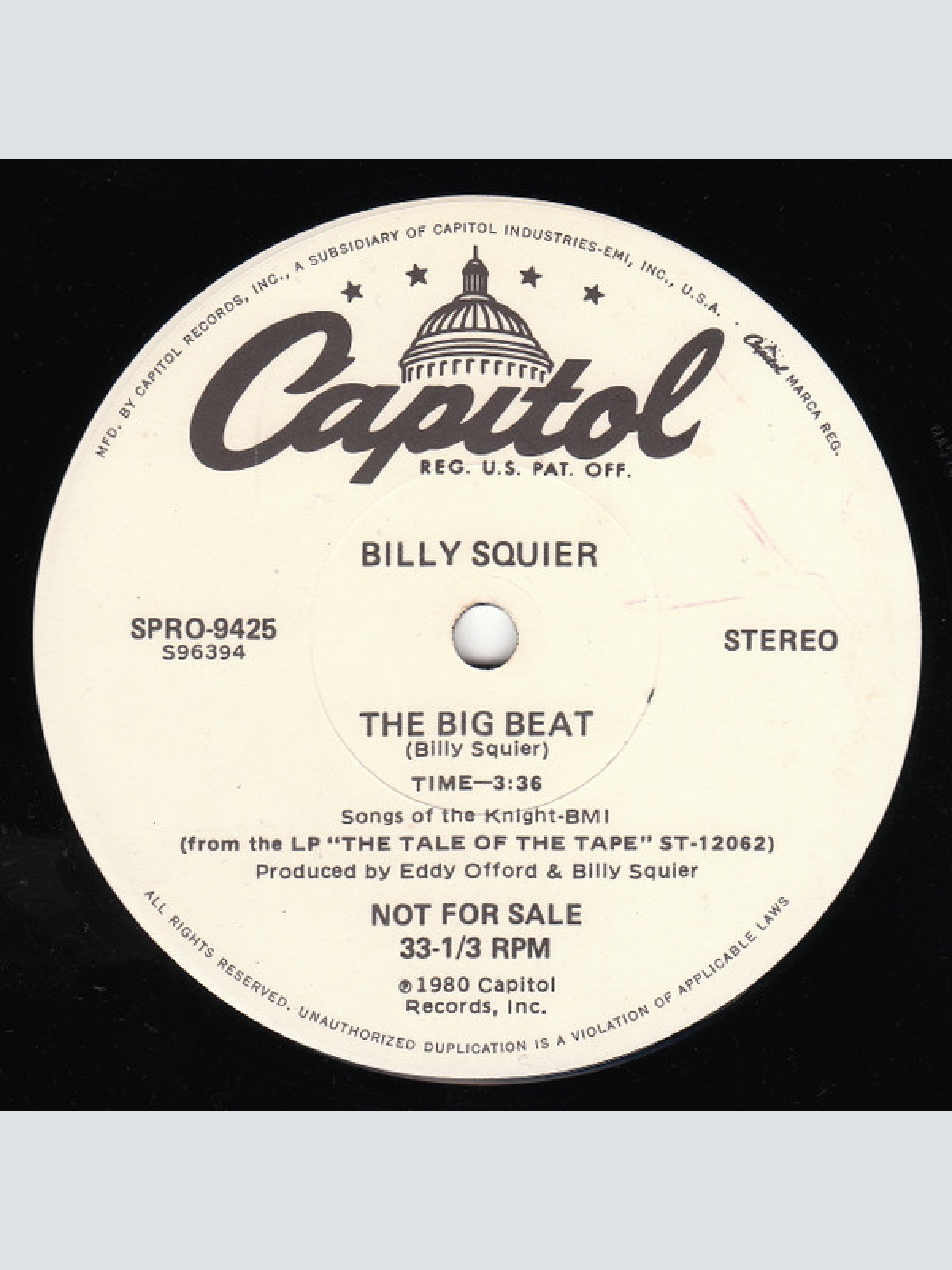 Vinyl / Billy Squier / Riot (4) - The Big Beat / Road Racin'
