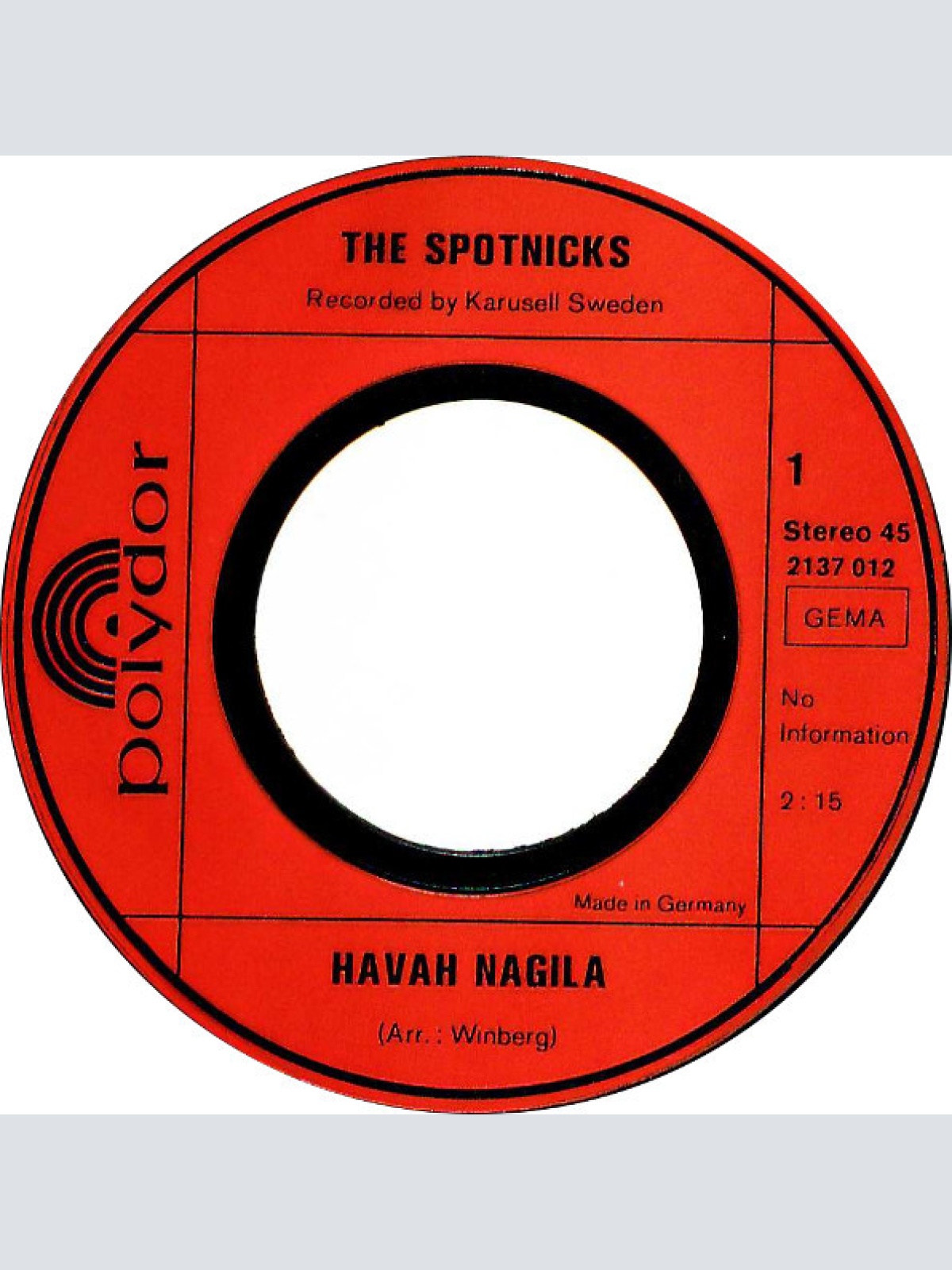 Vinyl / The Spotnicks - Die Grossen Vier Von The Spotnicks