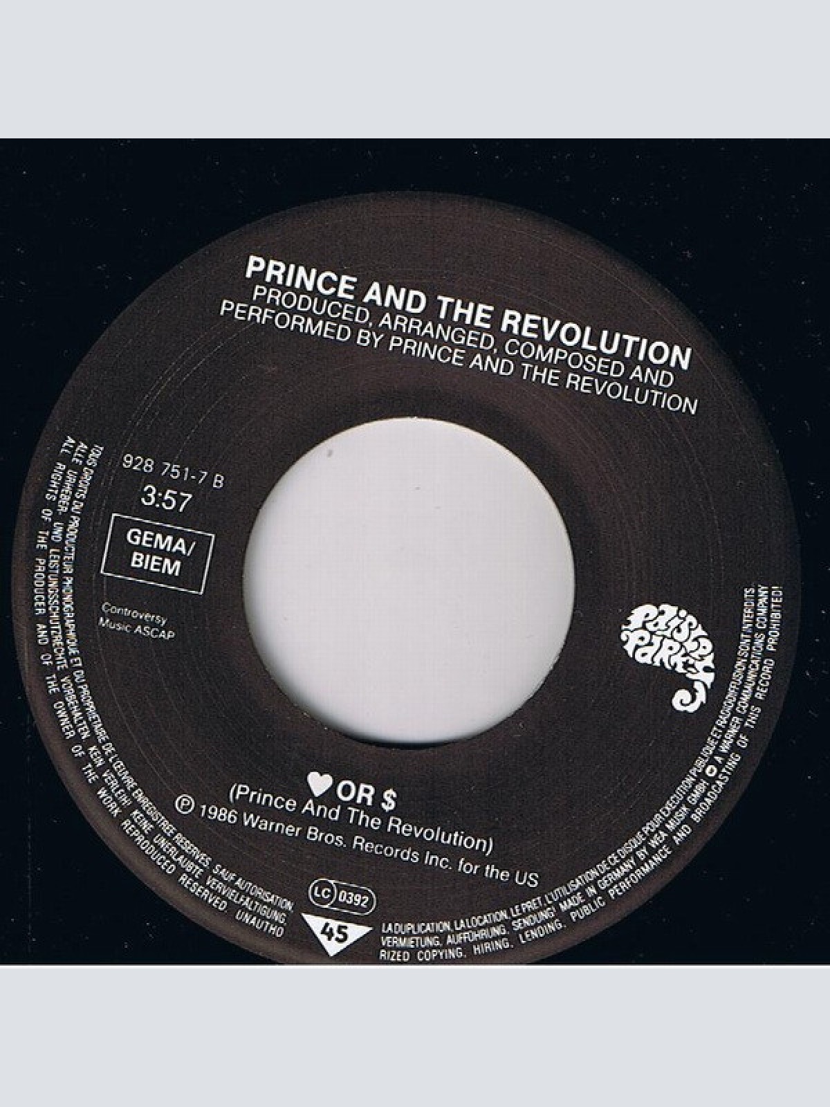 Vinyl / Prince And The Revolution - Kiss