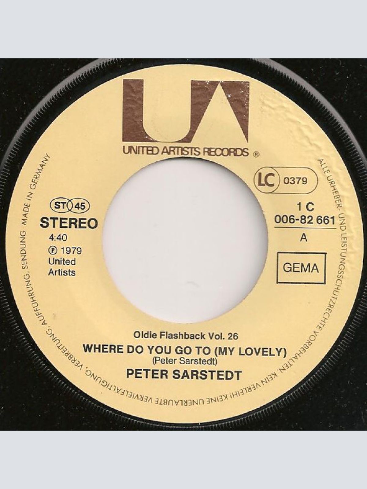 Vinyl / Peter Sarstedt - Where Do You Go To (My Lovely) / I Am A Cathedral