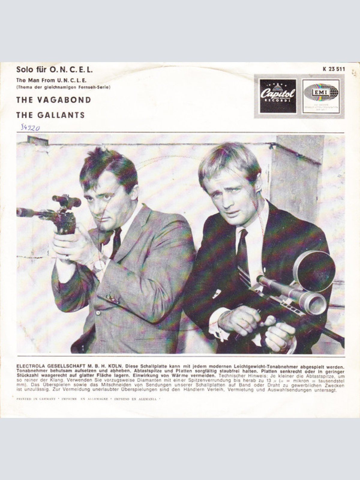 Vinyl / The Gallants - The Man From U.N.C.L.E.