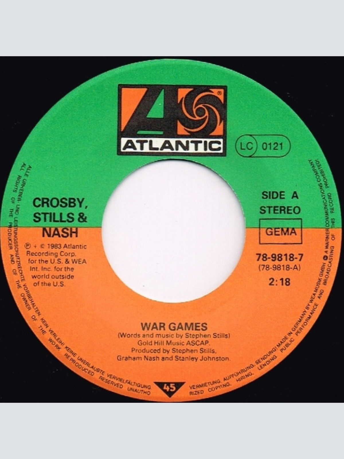Vinyl / Crosby, Stills & Nash - War Games