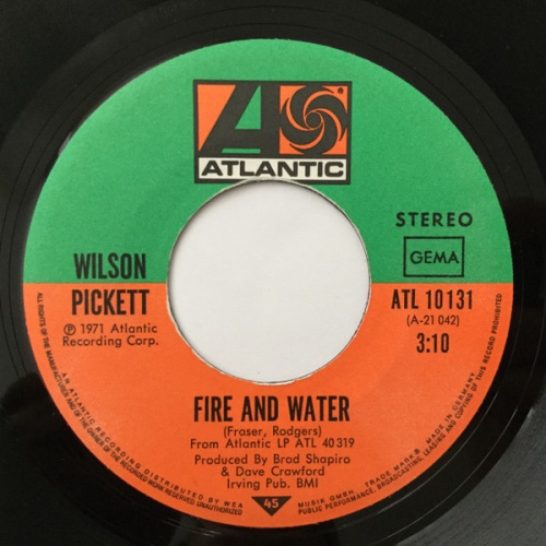 Vinyl / Wilson Pickett - Fire And Water