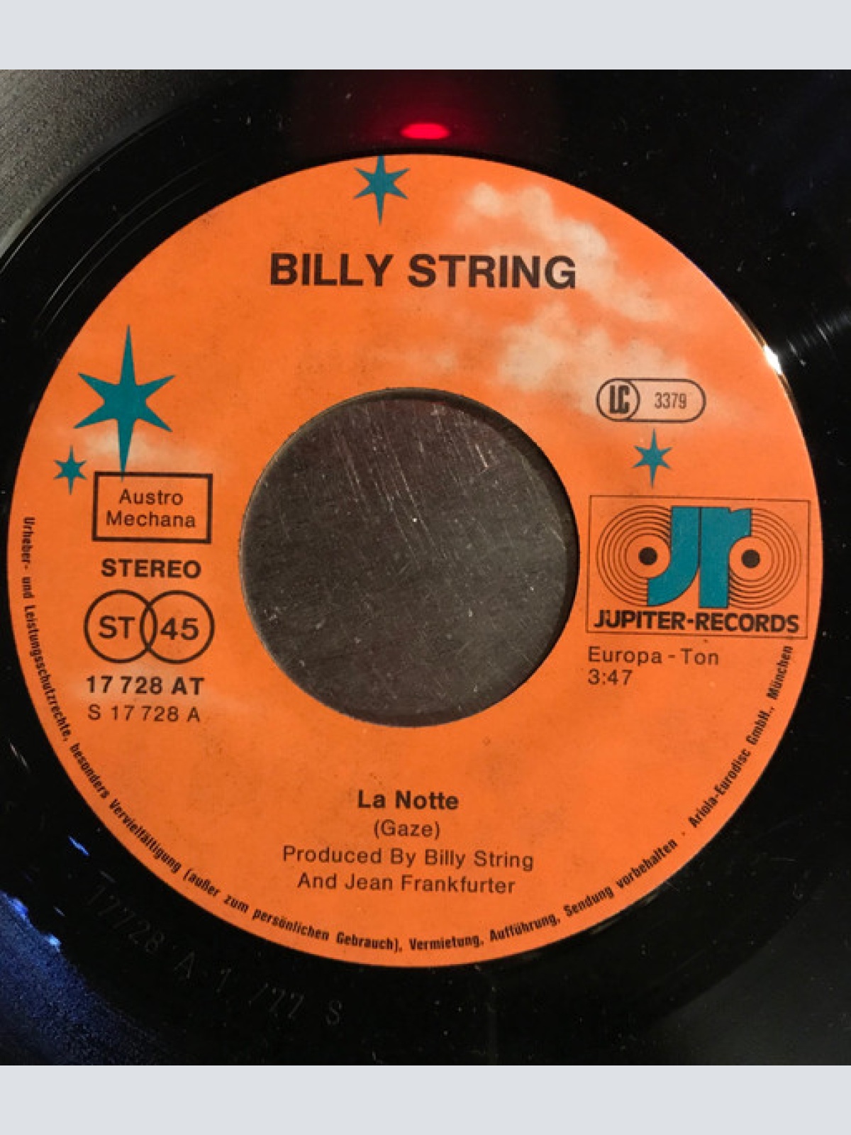 Vinyl / Billy String - La Notte