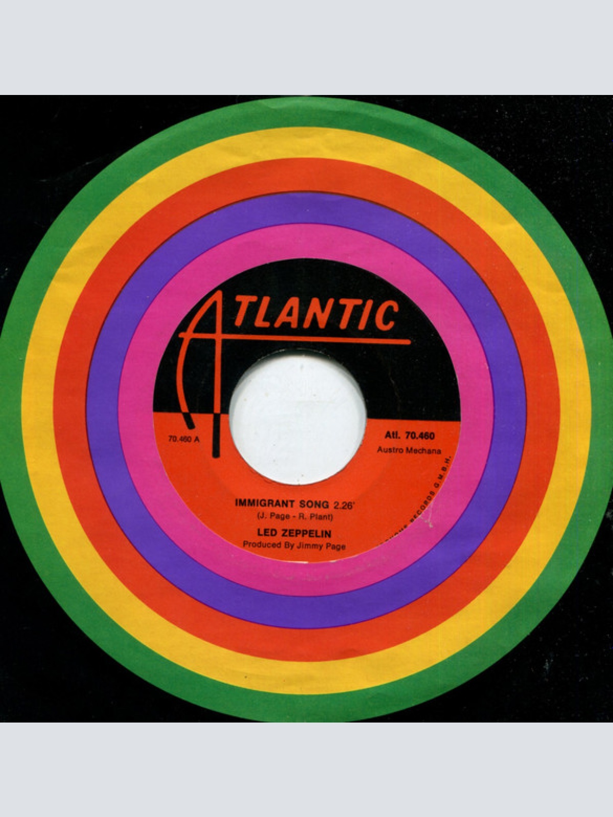 Vinyl / Led Zeppelin - Immigrant Song / Hey, Hey, What Can I Do