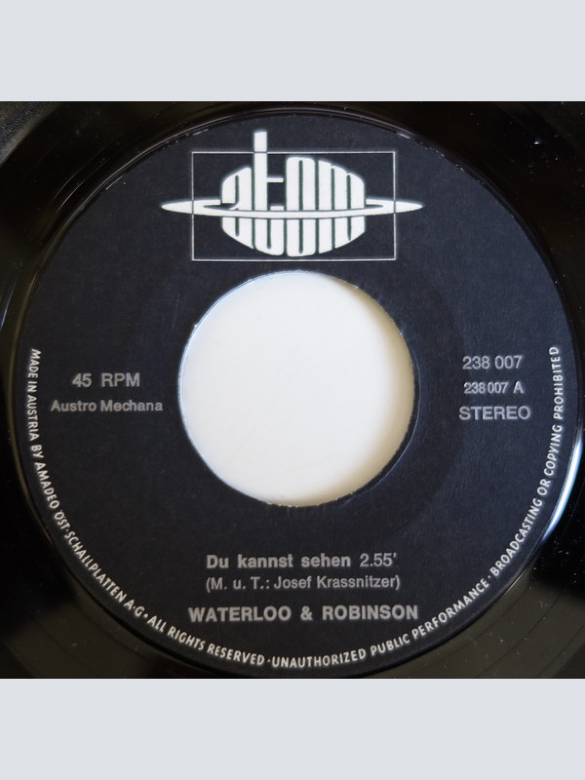 Vinyl / Waterloo & Robinson - Du Kannst Sehen