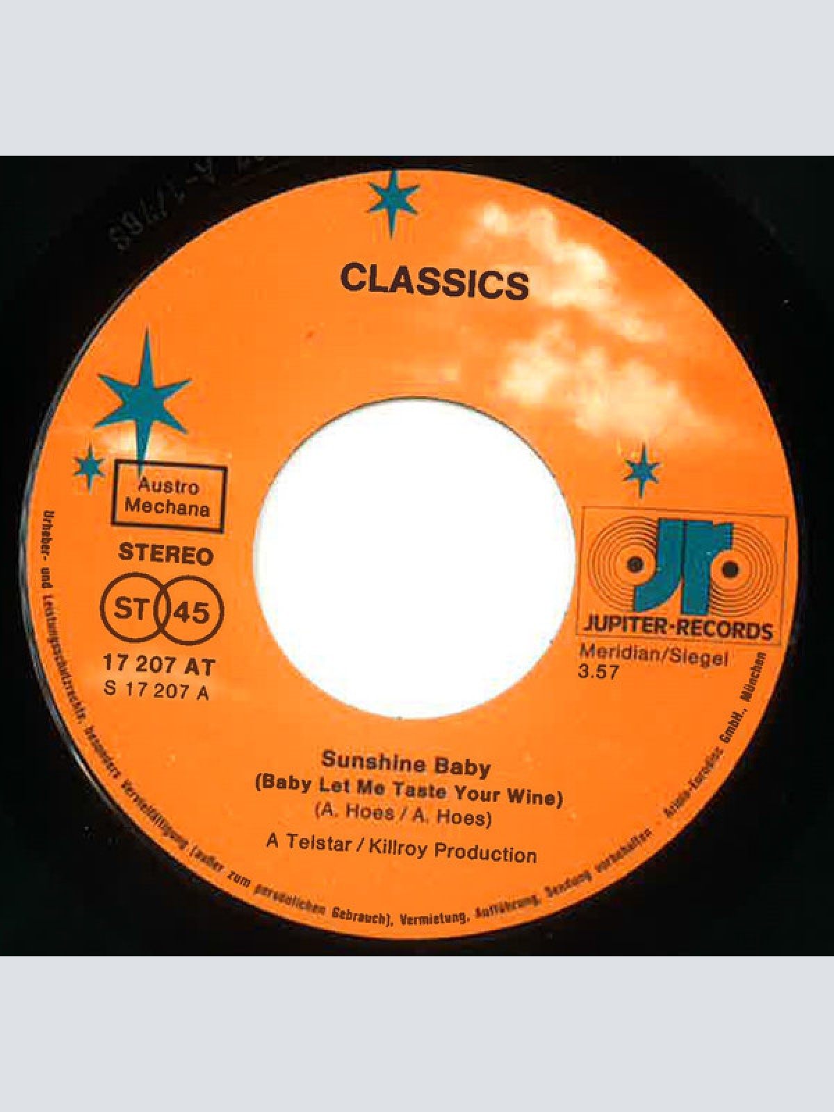 Vinyl / Classics* - Sunshine Baby (Baby Let Me Taste Your Wine) / Goodbye, Farewell