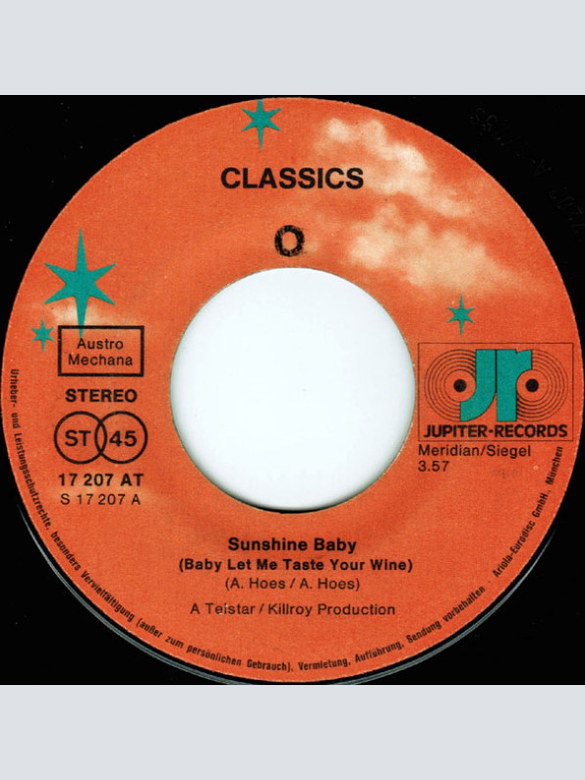 Vinyl / Classics* - Sunshine Baby (Baby Let Me Taste Your Wine) / Goodbye, Farewell