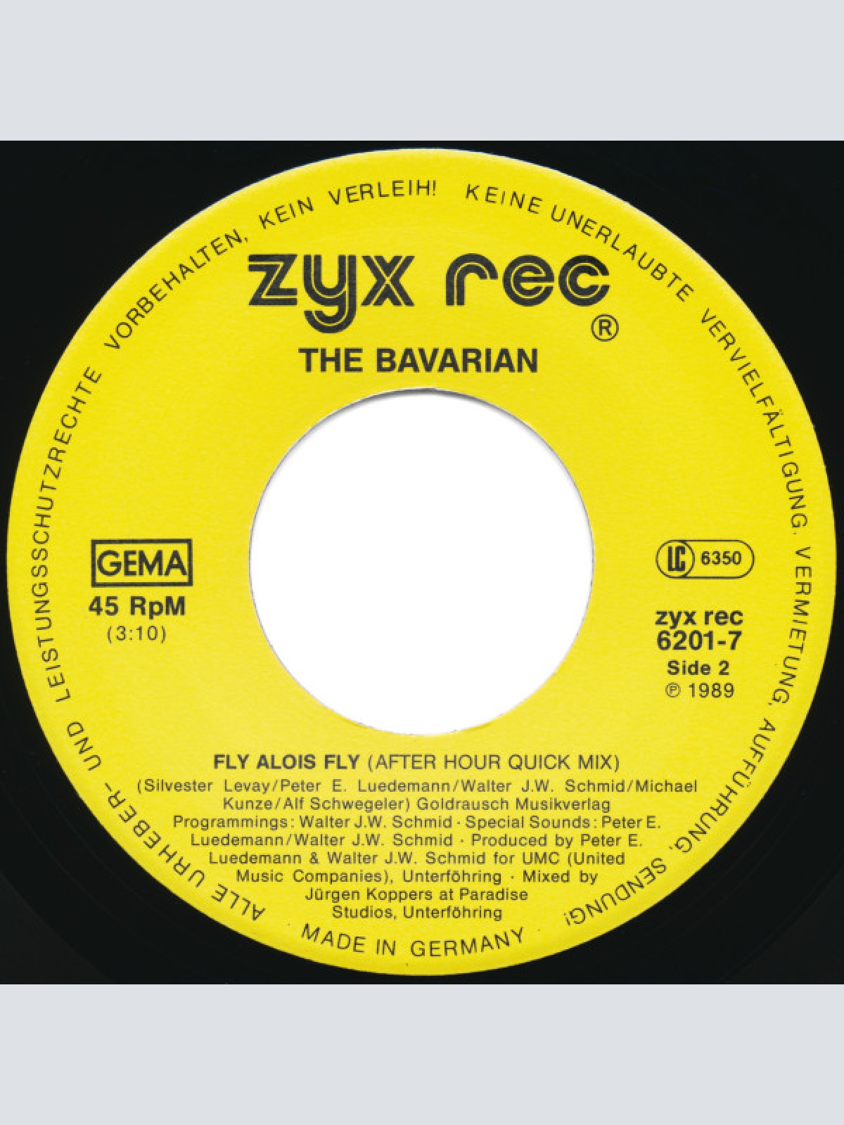 Vinyl / The Bavarian - Fly Alois Fly