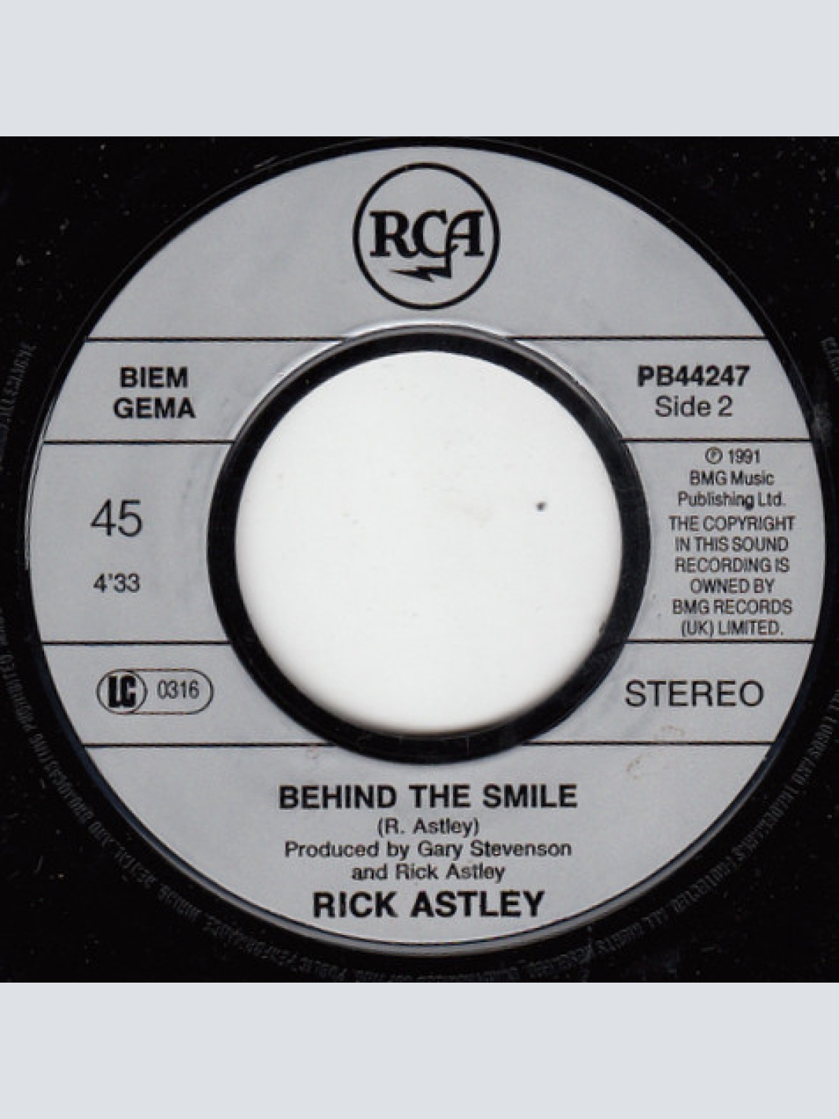 Vinyl / Rick Astley - Cry For Help