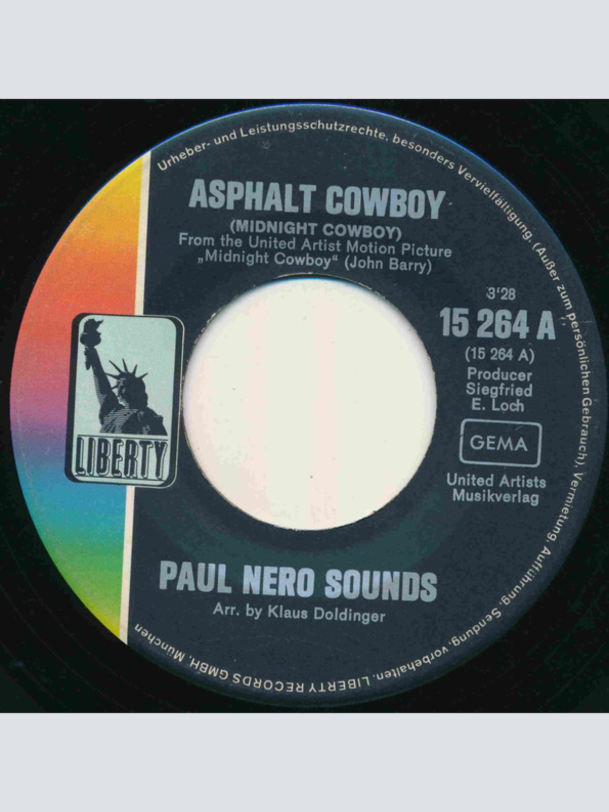 Vinyl / Paul Nero - Asphalt Cowboy (Midnight Cowboy)