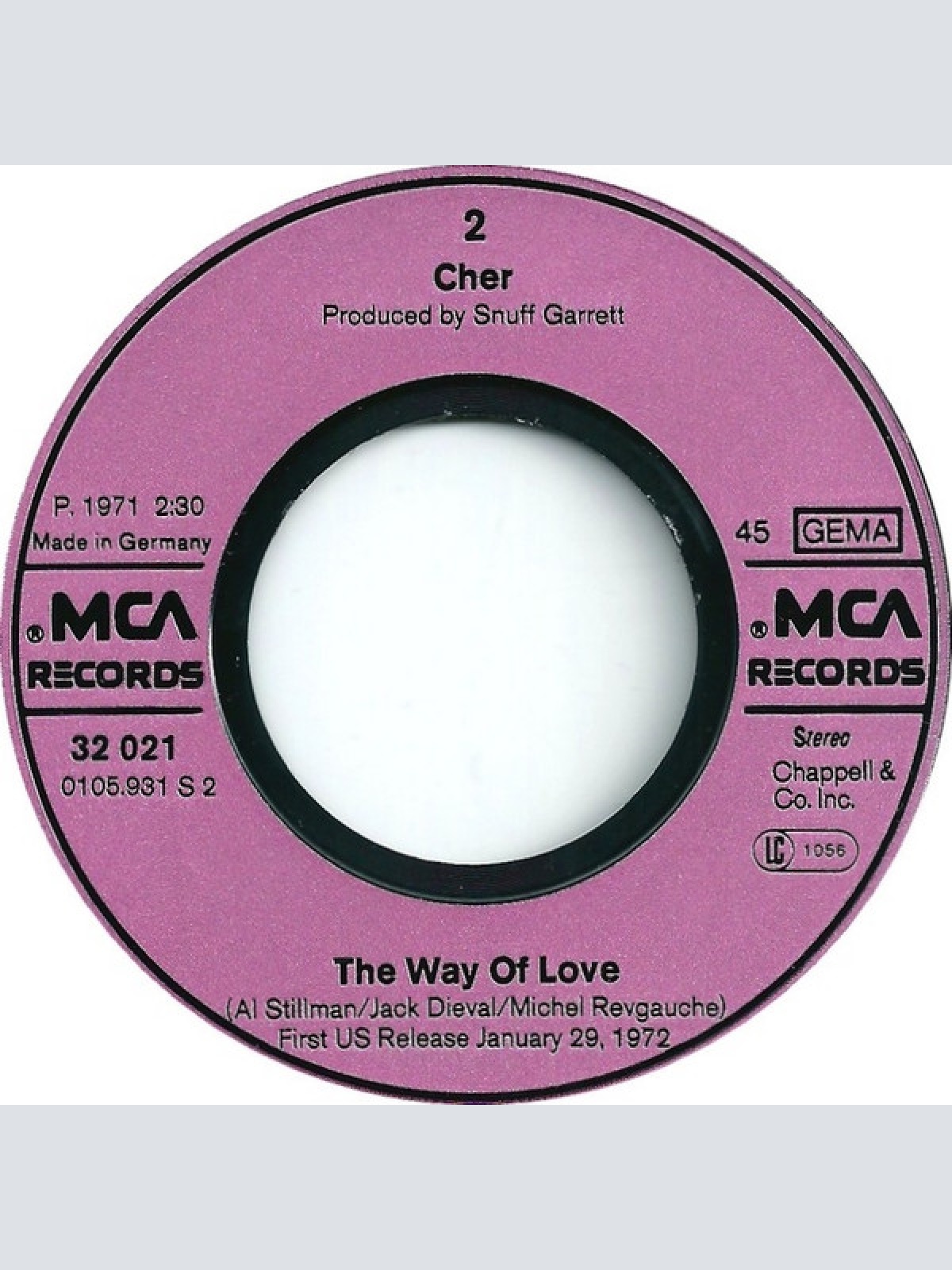 Vinyl / Cher - Gypsys, Tramps & Thieves / The Way Of Love