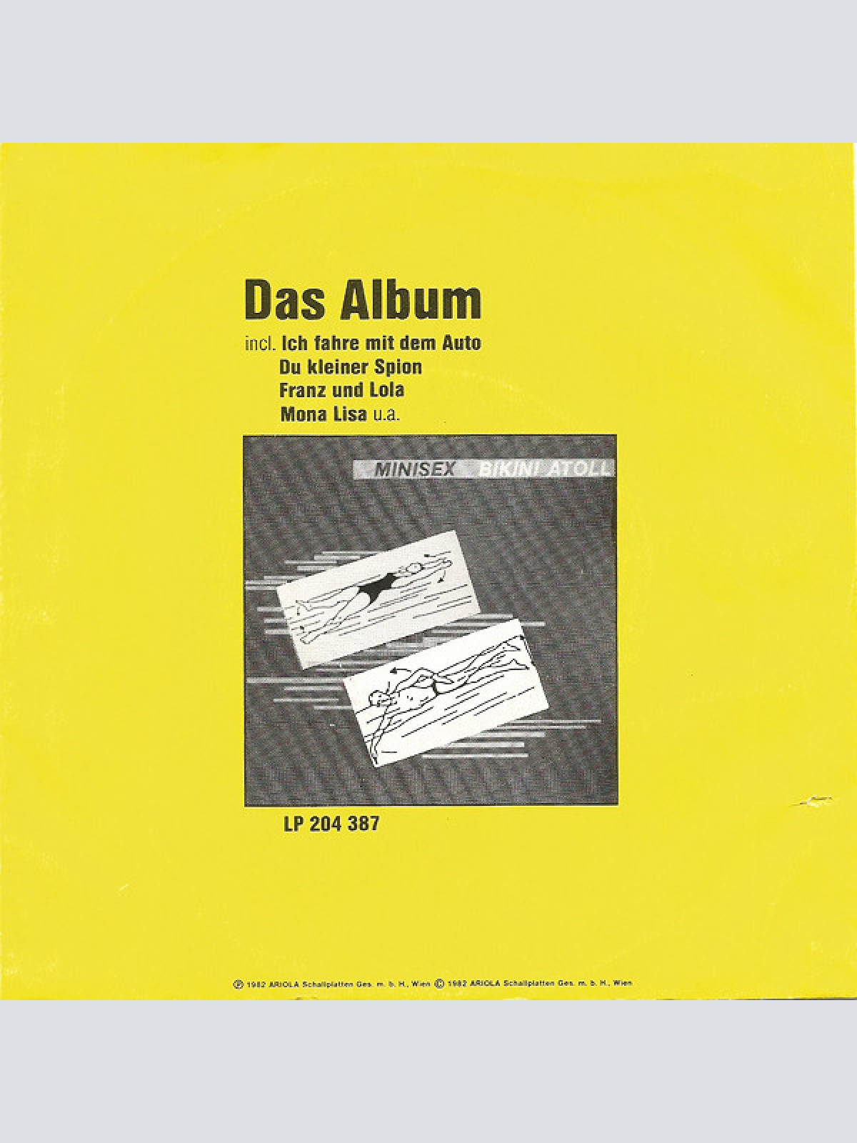 Vinyl / Minisex - Du Kleiner Spion