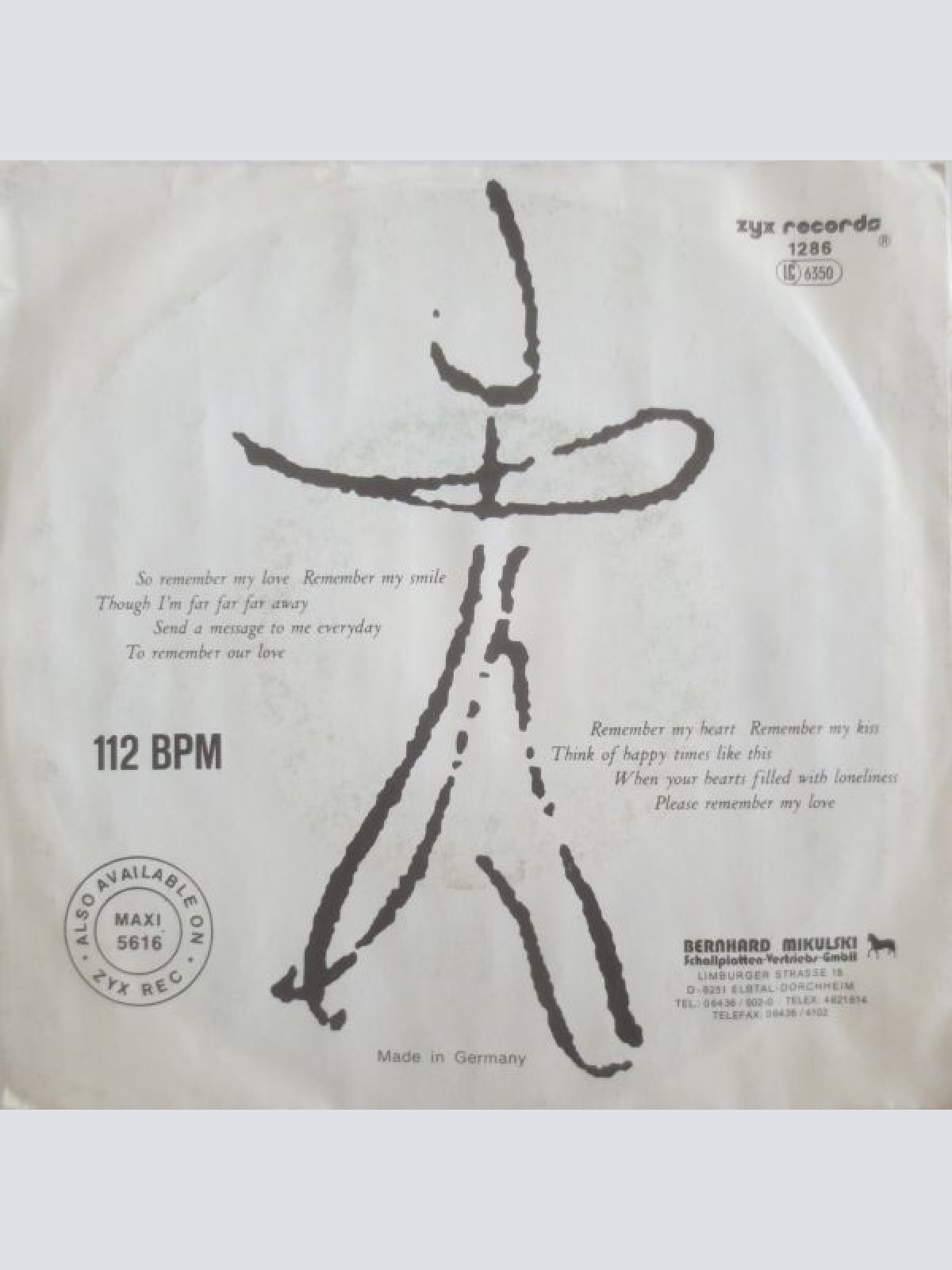 Vinyl / Bread And Butter* - Remember My Love