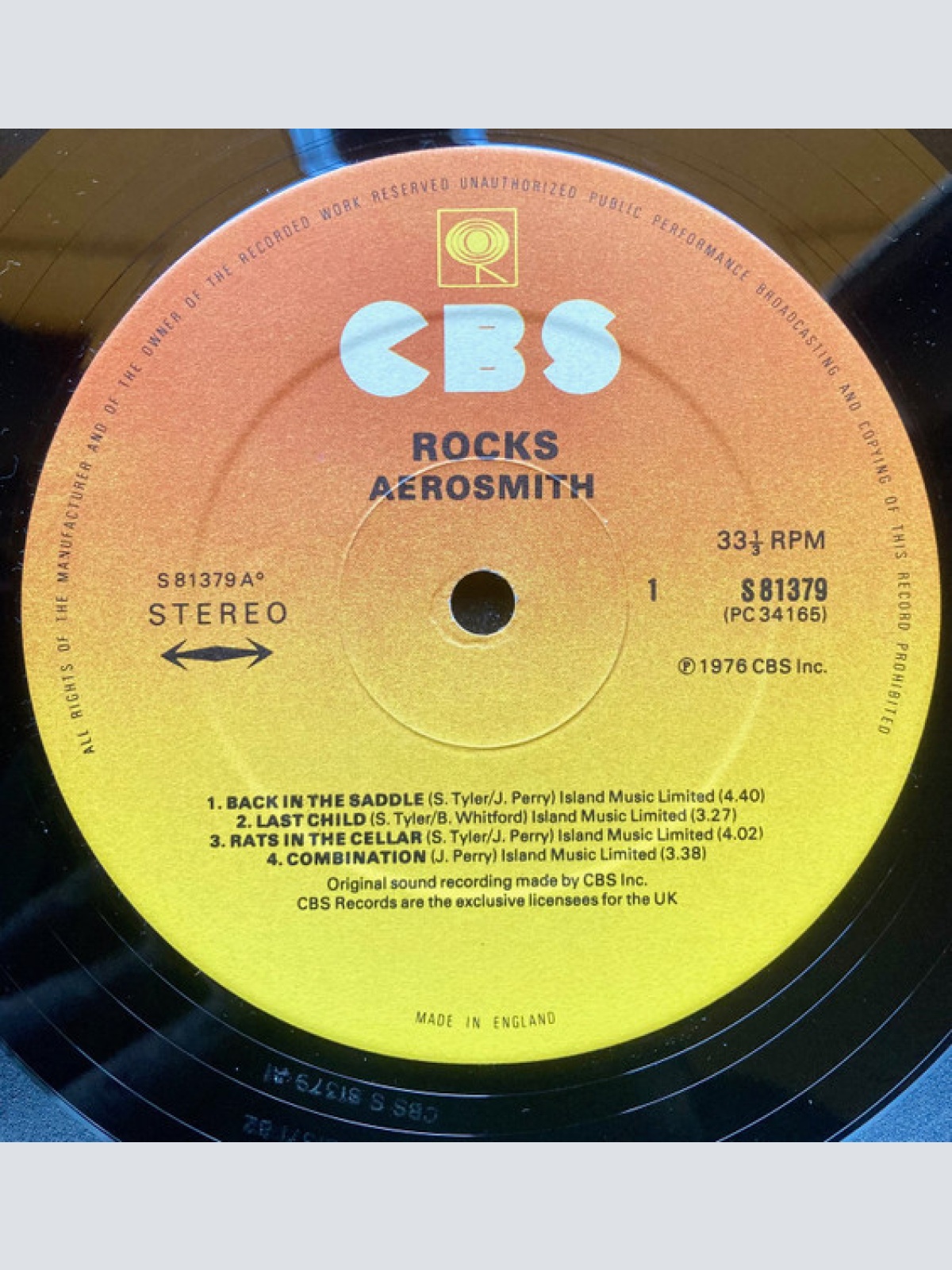 Vinyl / Aerosmith - "Rocks"