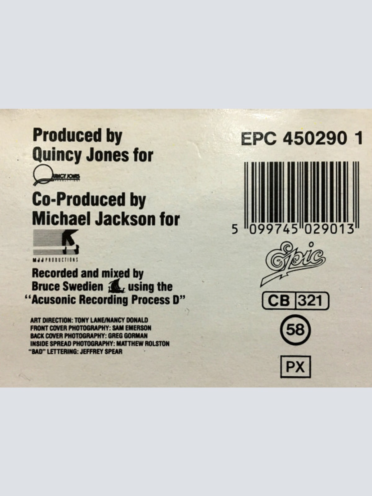 Vinyl / Michael Jackson - Bad