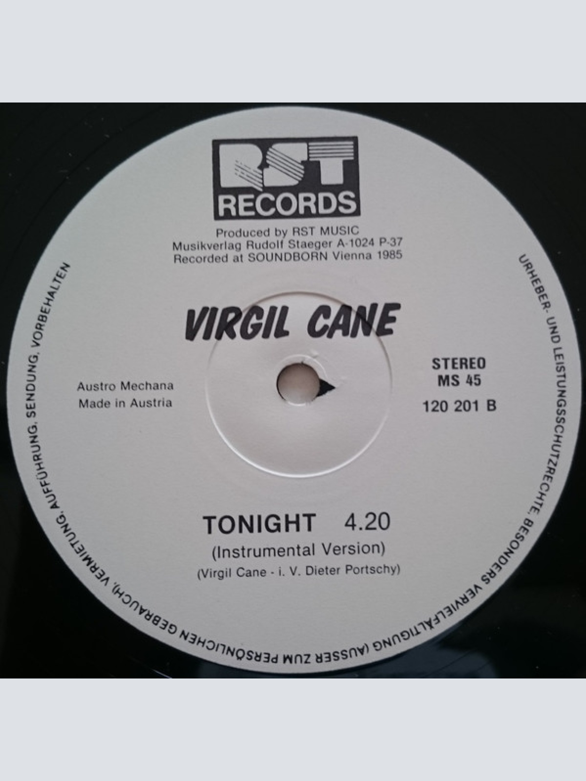 Vinyl / Virgil Cane - Tonight