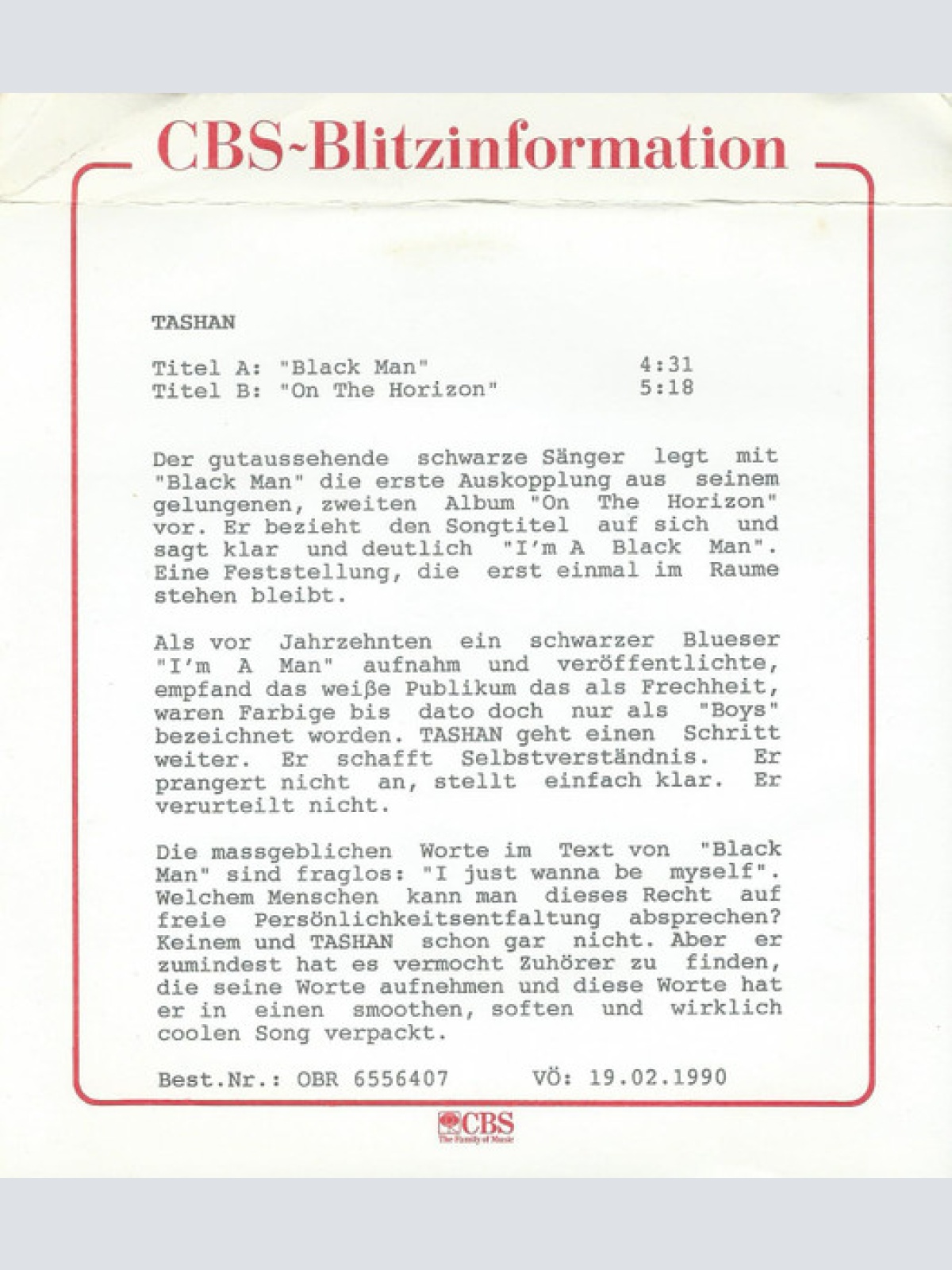 Vinyl / Tashan - Black Man