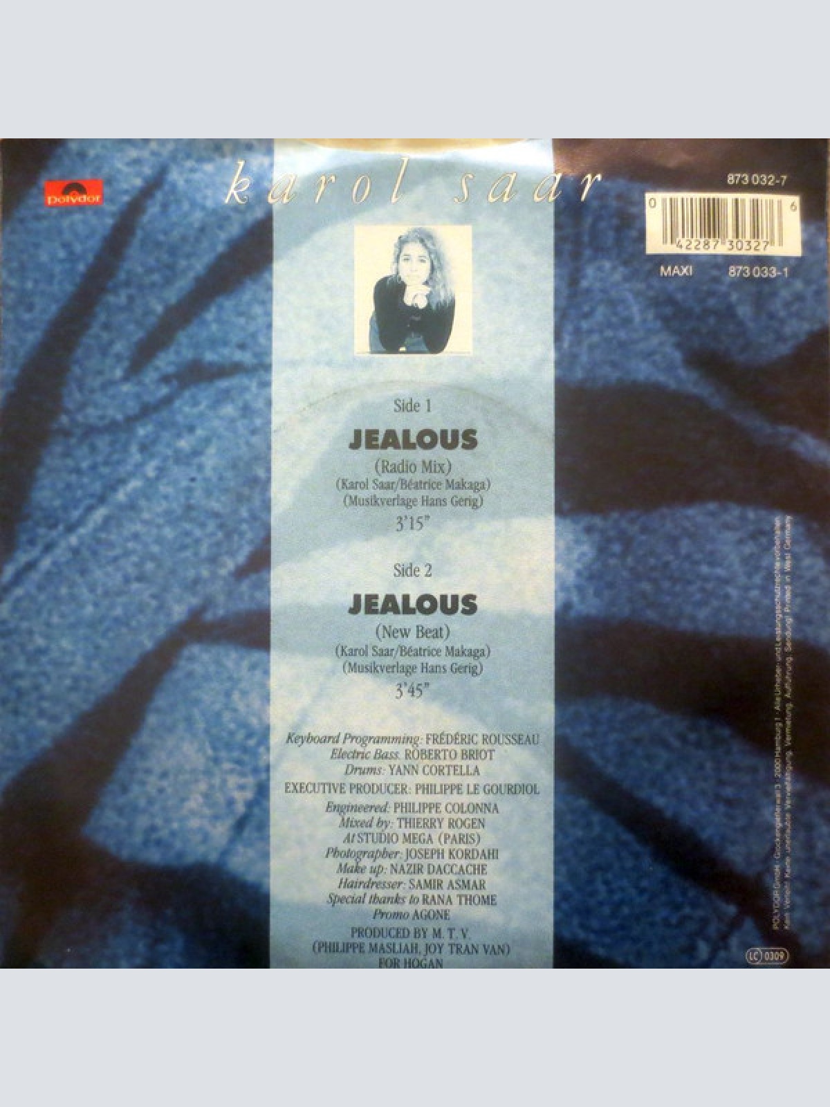 Vinyl / Karol Saar - Jealous