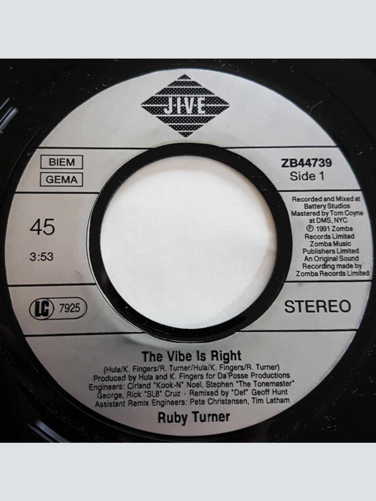 Vinyl / Ruby Turner - The Vibe Is Right
