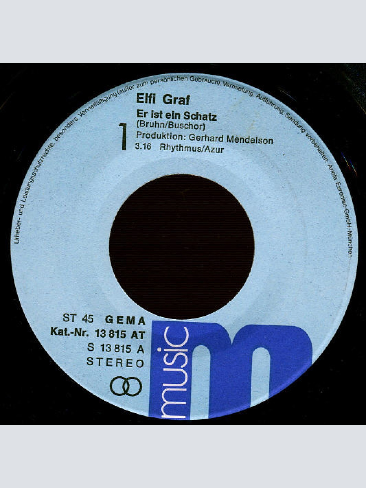 Vinyl / Elfi Graf - Er Ist Ein Schatz