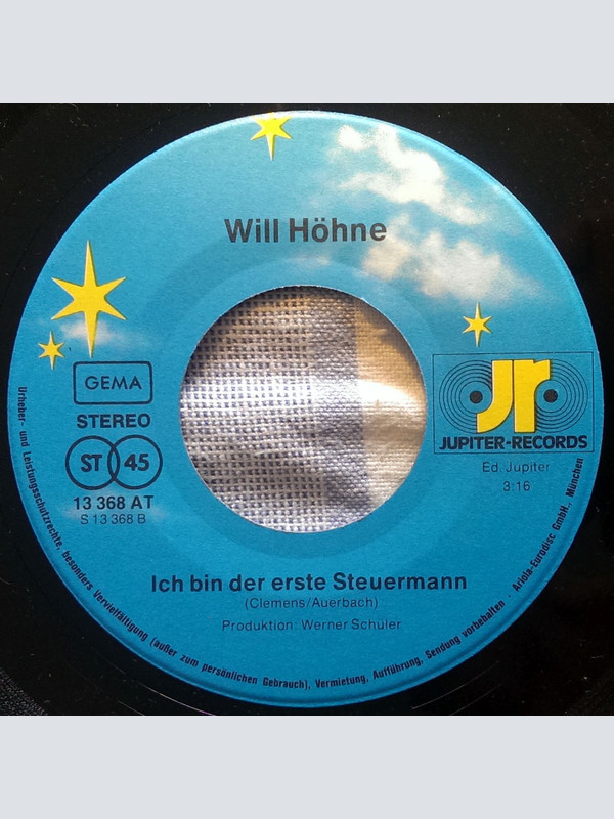 Vinyl / Will Höhne - Der Theodor Im Fußballtor / Ich Bin Der Erste Steuermann