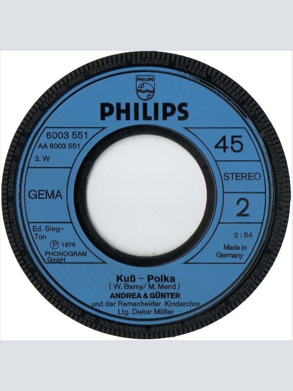 Vinyl / Andrea & Günter* - Auf Wiedersehn In Grünen Bergen / Kuss-Polka