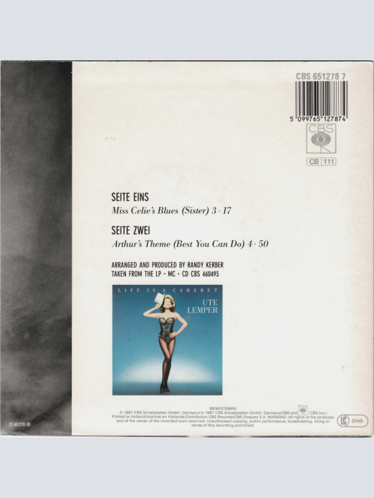 Vinyl / Ute Lemper - Miss Celie's Blues (Sister)