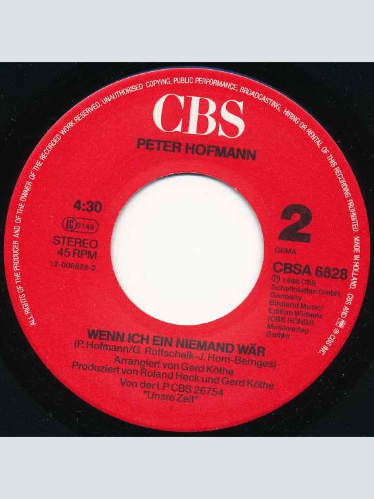 Vinyl / Peter Hofmann - Liebe Pur