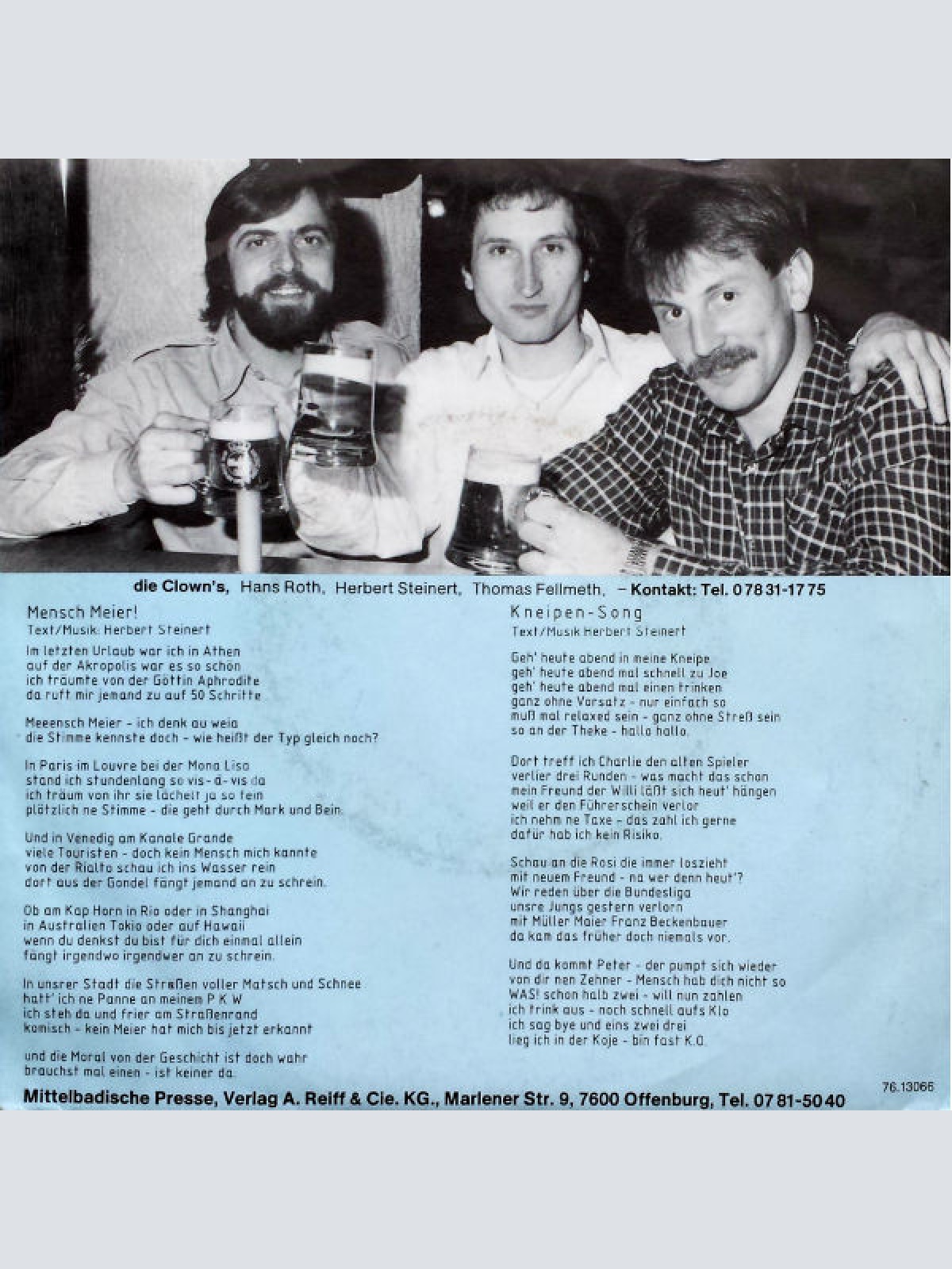 Vinyl / Die Clown's - Mensch Meier!