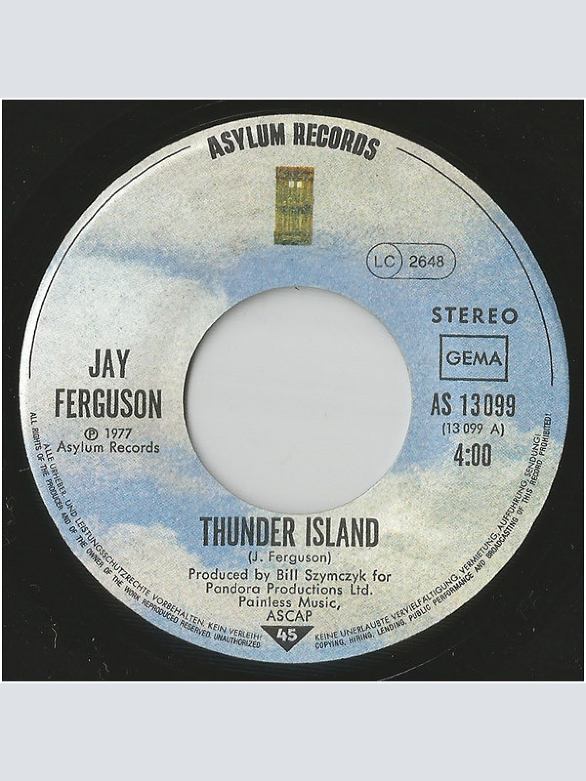 Vinyl / Jay Ferguson - Thunder Island