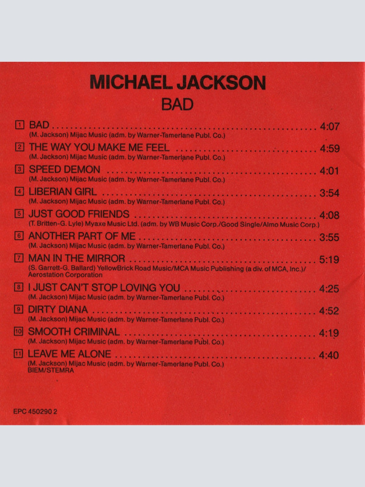 CD / Michael Jackson - Bad