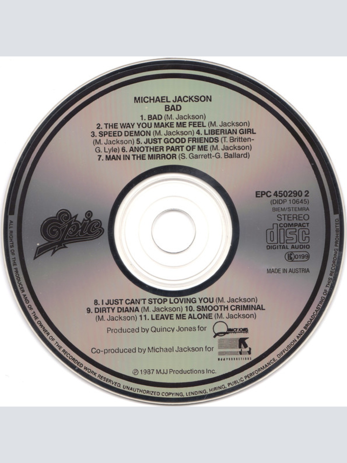 CD / Michael Jackson - Bad