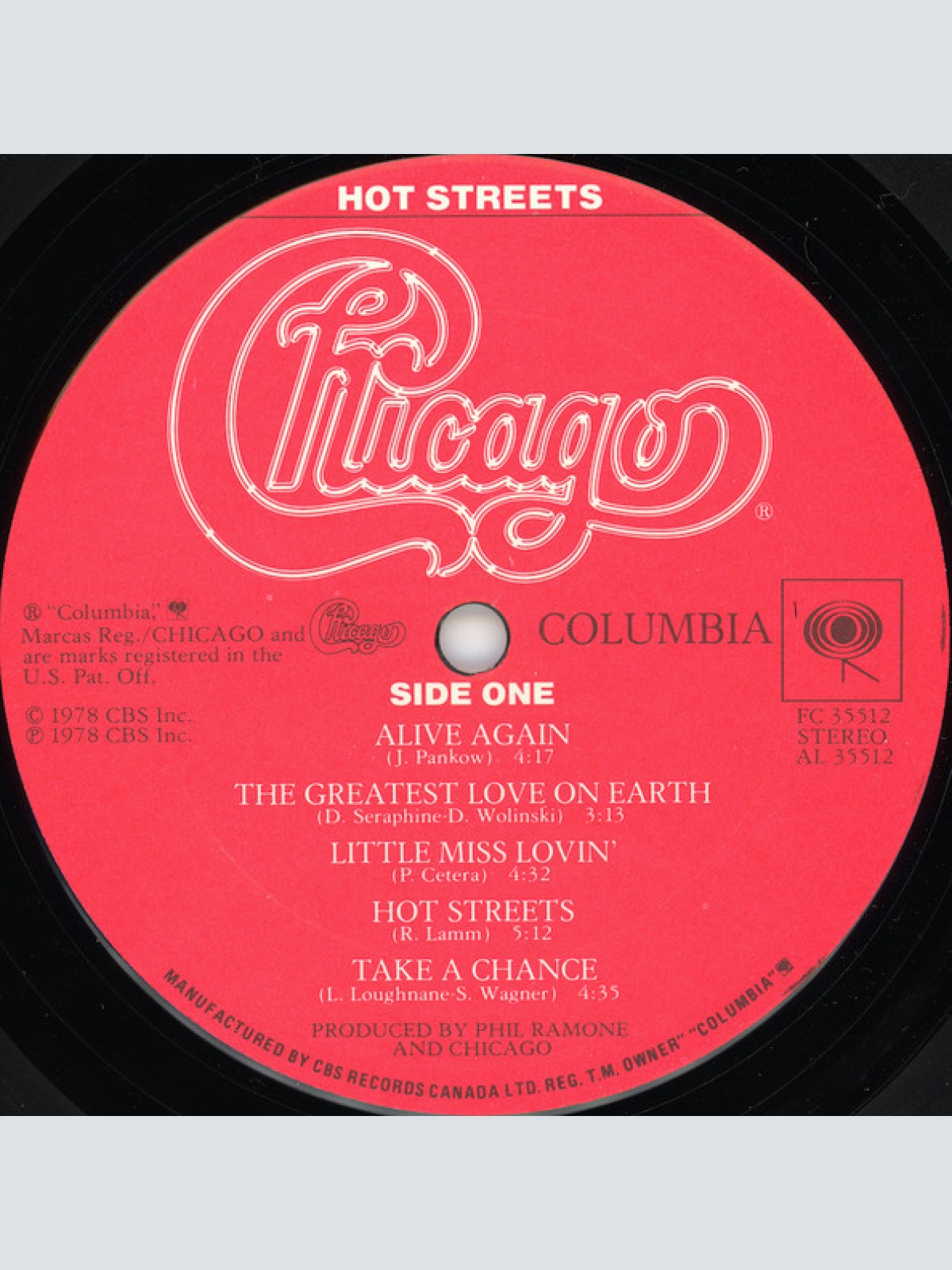 Vinyl / Chicago (2) - Hot Streets