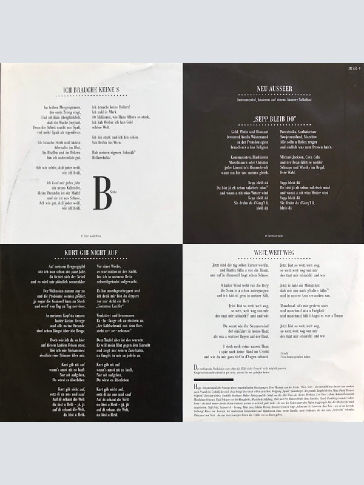 Vinyl / Hubert Von Goisern Und Die Original Alpinkatzen* - Aufgeigen Stått Niederschiassen