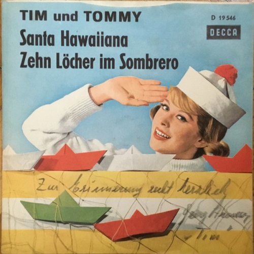 Vinyl / Tim Und Tommy - Zehn Löcher Im Sombrero / Santa Hawaiiana