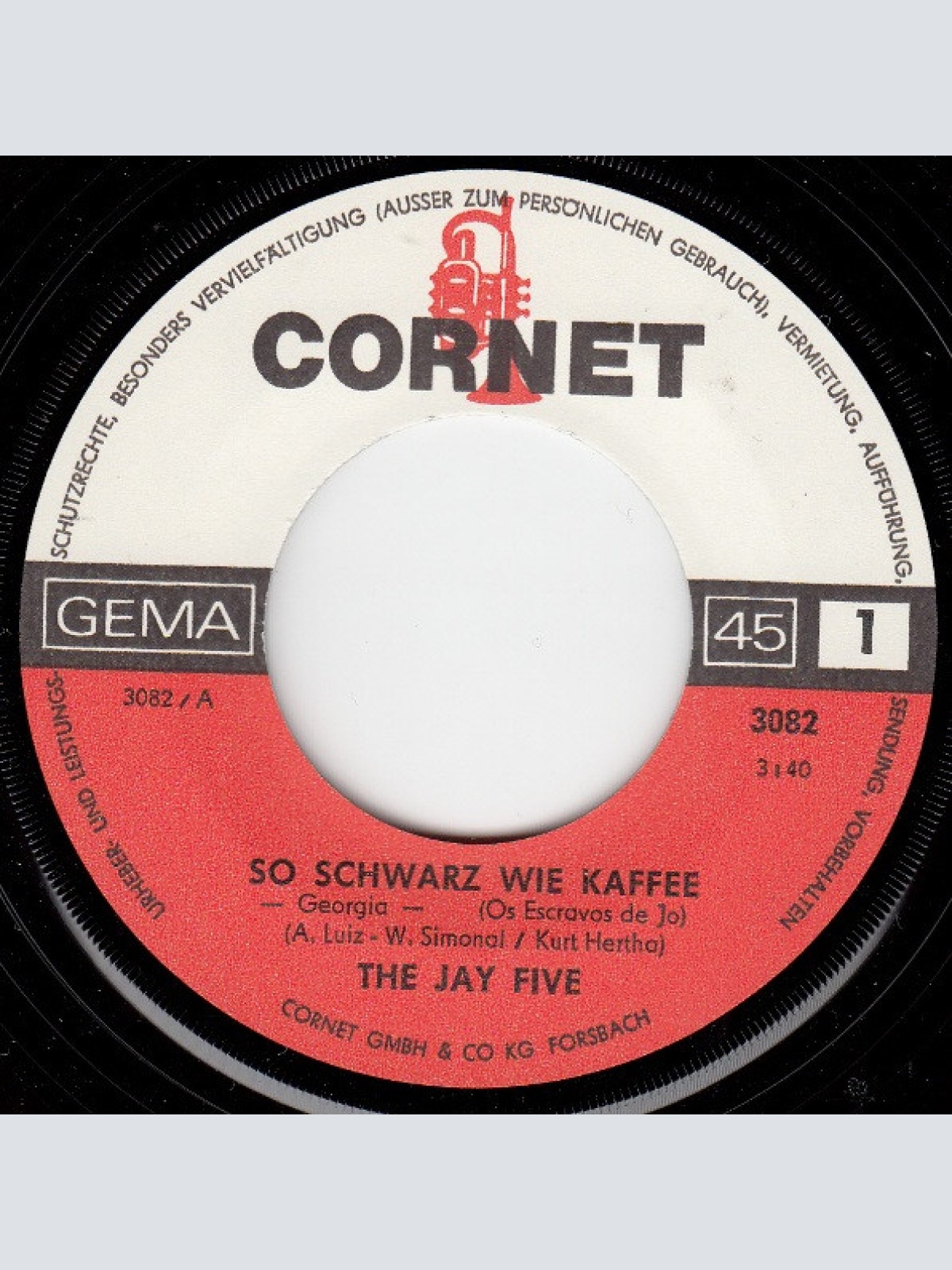 Vinyl / The Jay Five - So Schwarz Wie Kaffee