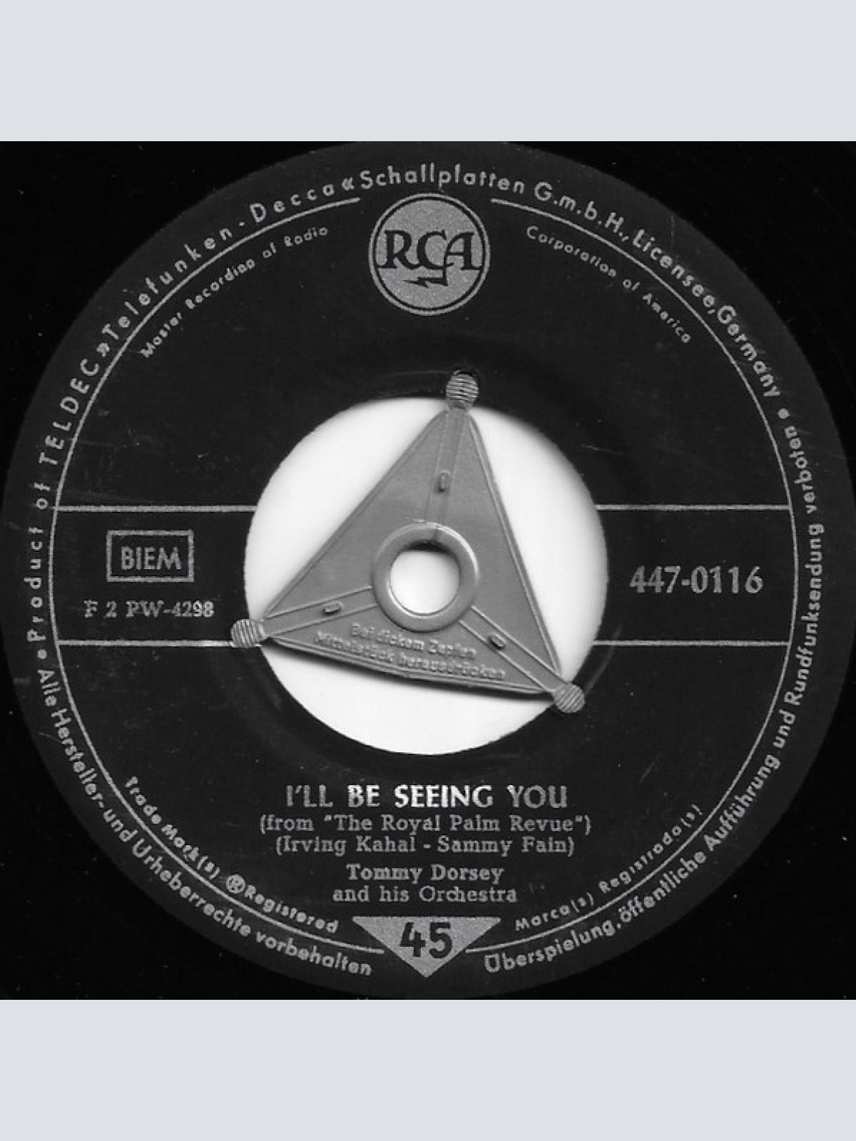 Vinyl / Tommy Dorsey And His Orchestra - I'll Be Seeing You